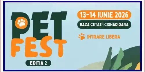 PET FEST 2026 Cetatea Cisnădioara program activități