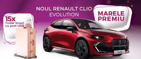 concurs gerovital Câștigă o mașină Renault Clio 6 Evolution