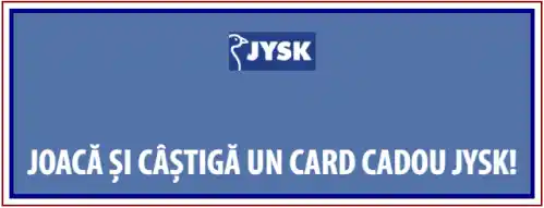 concurs jysk voluntari 2026 câștigă vouchere cadou 100 lei