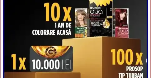 Câștigă 10000 lei cash la concursul Garnier 2026