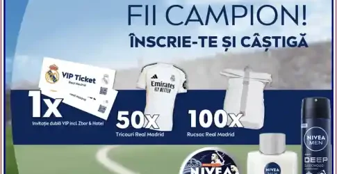 Câștigă o experiență VIP la Real Madrid cu NIVEA MEN