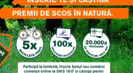 Concurs Help Net 2026 Câștigă biciclete trail