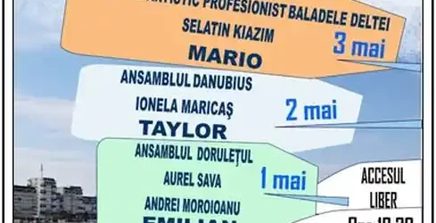 MayFest 2026 pe Faleza Tulcea program concerte