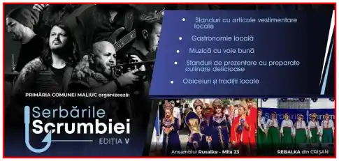 Serbarile Scrumbiei Maliuc 2026 dată locație artiști