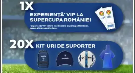 câștigă bilete VIP la Supercupa Romaniei 2026