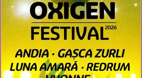 ANDIA, Luna Amară, Redrum, Yvonne și Gașca Zurli – toți la Lugoj, la OXIGEN Festival 2026
