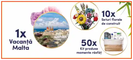 Dove Profi concurs 2026 vacanță Malta 15000 lei