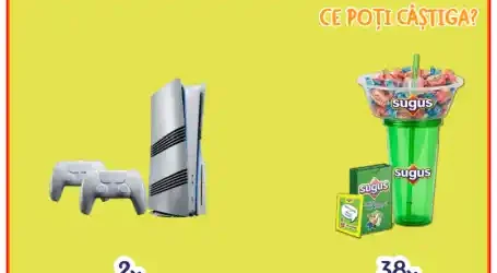 Sugus a lansat un concurs cu premii reale 2 console PlayStation 5