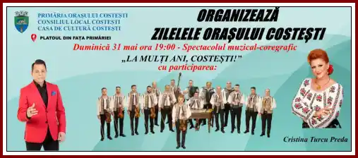 Zilele Orașului Costești 2026 Jean de la Craiova