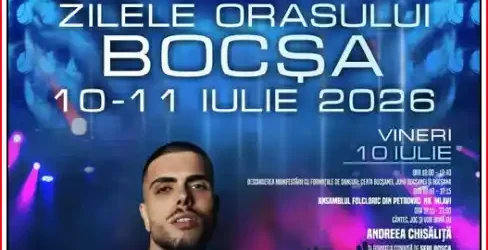 Zilele Orașului Bocșa 2026 program lineup
