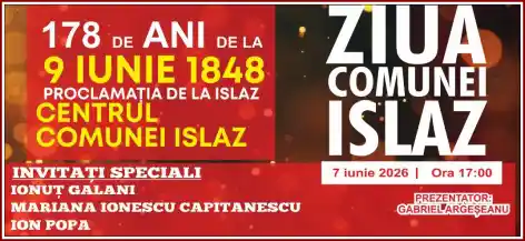 Ziua Comunei Islaz 2026 dată locație program artistic