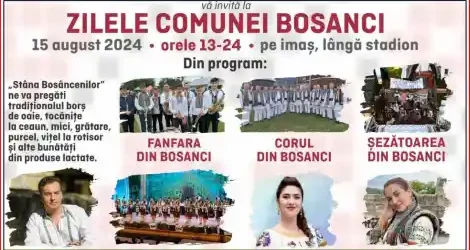 Stâna Bosâncenilor 2026 Zilele Comunei Bosanci