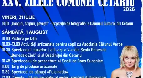 Zilele Comunei Cetariu 2026 noutăți și informații utile
