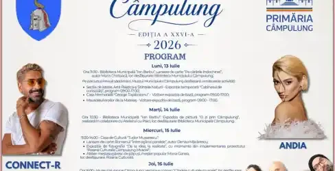 Zilele Municipiului Câmpulung 2026 lineup