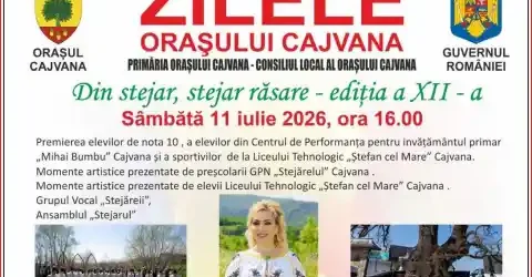 Zilele Orașului Cajvana 2026 program concerte și activități