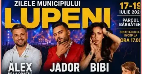 Zilele Orașului Lupeni 2026 lineup oficial