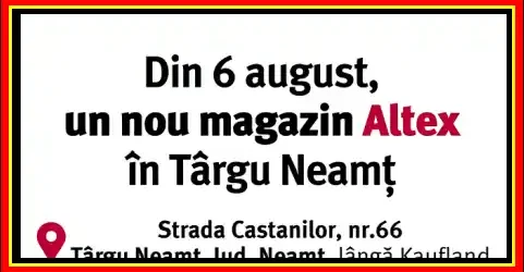 deschidere altex targu neamt 2026