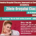 Zilele Orașului Ciacova 2026 program complet