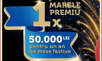 câștigă 50.000 de lei pentru un an întreg de mese festive